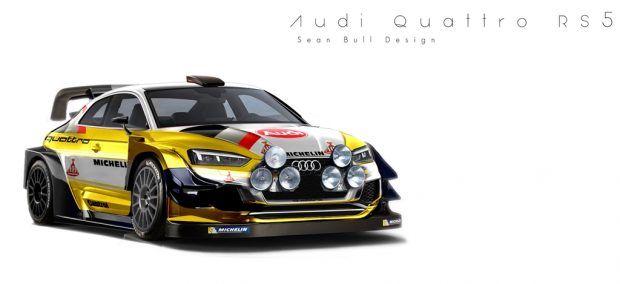 5 modern autó legendás elődeik ruhájában 3 A rally legendás B csoportjának egyik ikonikus szereplője volt az S1-es. Ezzel a brutális öthengeres géppel alapozta meg máig fényes hírnevét az Audi és a sárga-fehér ruházat meg az éjszakai lámpasor meglepően jól mutat az új A5-ösön.