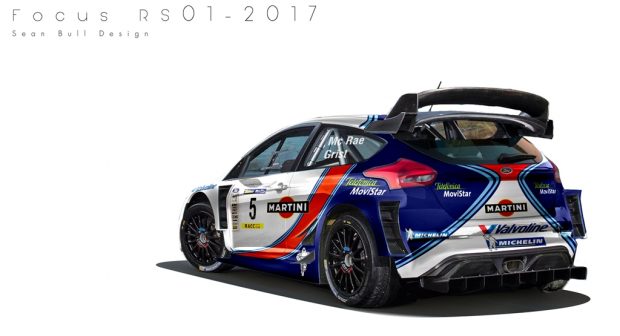 5 modern autó legendás elődeik ruhájában 1 Colin McRae 2001-es Focusa bizonyára sokaknak szép emlékeket idéz, nem beszélve azokról, akik előszeretettel nyúzták a Colin McRae Rally 2.0-ban. A Martini csíkos festést az új Ford Focus RS-re húzta rá és nem maradtak el a szélesítések, valamint a hatalmas szárny sem.