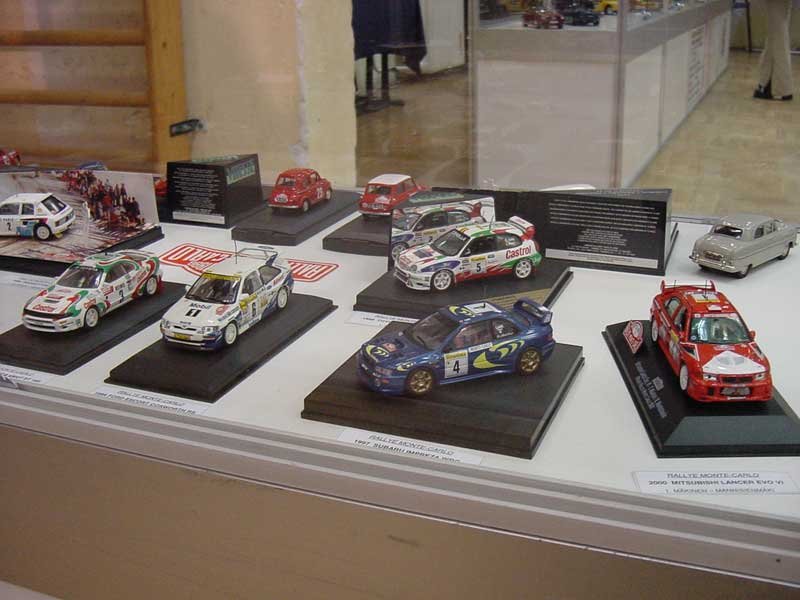 A képen balról jobbra: Toyota Celica, Ford Escort Cosworth, Toyota Corolla WRC, Subaru Impreza WRC, Mitsubishi Lancer EVO VI