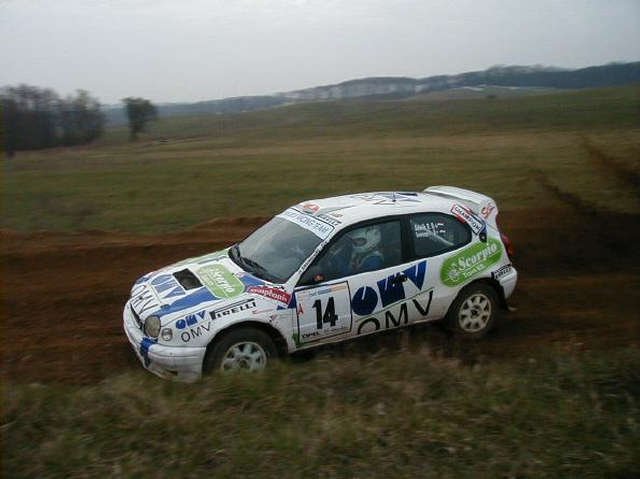 A Toyota Corolla WRC-vel versenyző 21 éves Benik Balázs sikeresn mutatkozott be az első osztályban