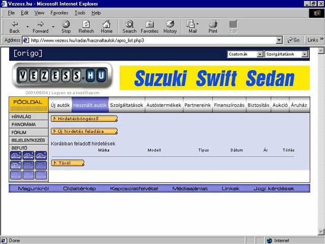 A használtautó hirdetés feladása oldalunkon díjtalan