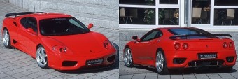 Ferrari 360 Modena a Hamann használtautó-parkjában