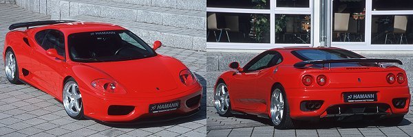 Ferrari 360 Modena a Hamann használtautó-parkjában