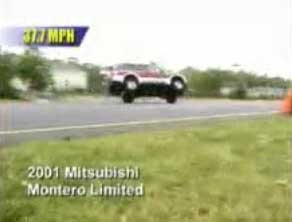 Felborulhat a Mitsubishi Montero a jávorszarvas teszten