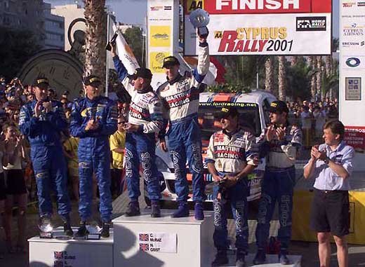 Colin McRae nyerte a Ciprus ralit