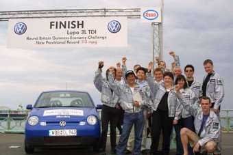 Sikeres rekordkísérlet: 2.46 litert fogyasztott a VW Lupo 3L