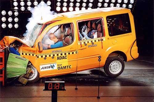 Berlingo, Doblo, Kangoo törésteszt