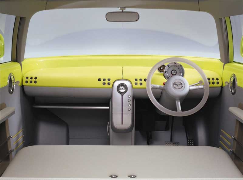 A Mazda szerint nappali szoba hangulatot áraszt a Hideout belseje