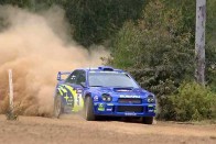 Grönholm fél perccel vezet 7 A Subaru pilótája Richard Burns bárhogy hajt is egyelőre nem éri utol Grönholmot