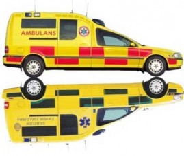 Rohamkocsi Volvo S80-ból