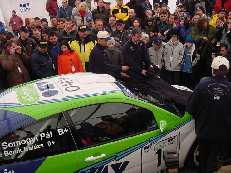 Benikék saját tulajdonú autója az első Focus WRC a magyar ralibajnokságban