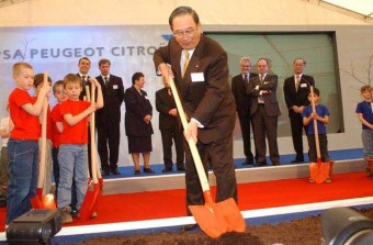 Alapkőletétel a Toyota - PSA gyárban