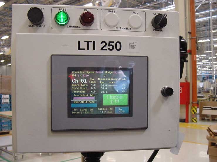 Ha a szívócsonk felszerelése megfelelő, zöldet kap az alkatrész