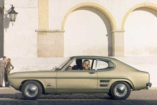 Az 1969 és 1974 között gyártott Capri I jellegzetessége volt a levegőbelépő-nyílás a hátsó sárvédőn