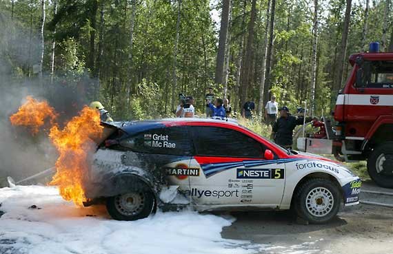 Ezzel a tűzzel úszott el McRae harmadik helye