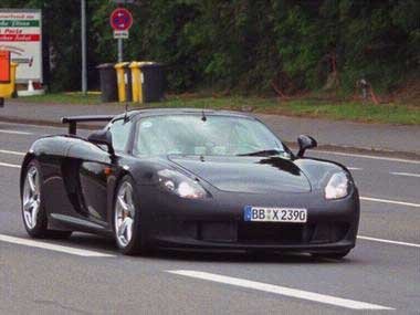 Kémfotók a Porsche Carrera GT-ről
