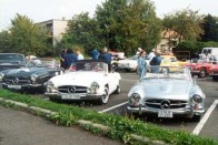 Három Mercedes 190 SL is rajthoz állt a Chronoswiss Hungária ralin