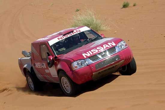 Gyári Nissan csapat a 2003-as Dakaron