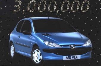 3 millió Peugeot 206!