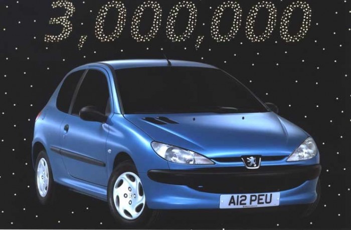 3 millió Peugeot 206!