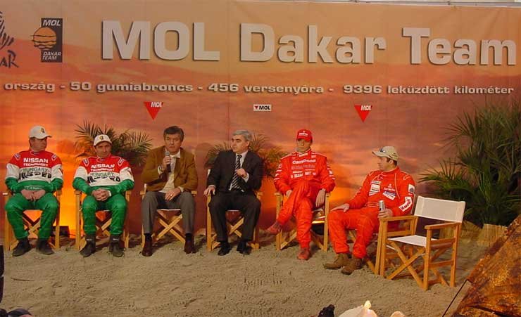 Három MOL csapat a 2003-as Dakaron