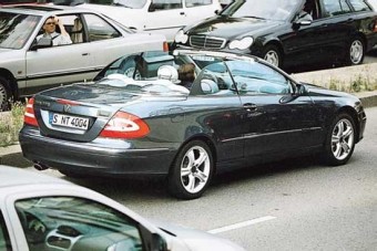 Mercedes CLK kabrió márciusban