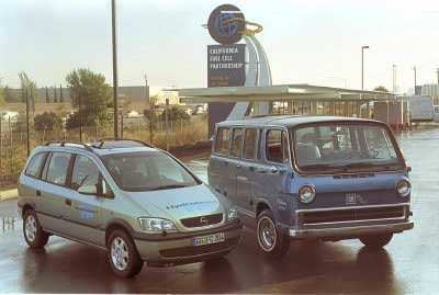 A hatvanas évek második felében bemutatott GM Electrovan tanulmány az egyik első üzemanyagcellás tanulmány volt, amely működött