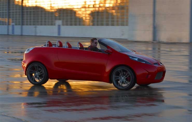 Az EVO VIII hajtáslánca van a Tarmac Spyder tanulmányautó karosszériája alatt