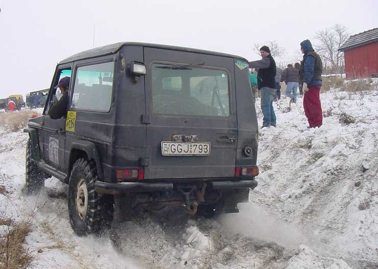 Talán a legjobb terepjáró a Silverstone terepgumis Steyr-Puch / Mercedes G