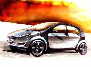 Ilyen lesz a négyajtós smart!