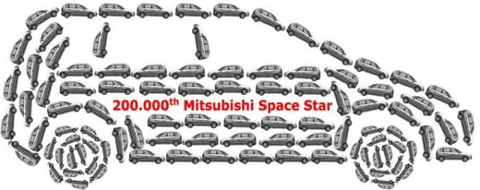Elkészült a 200 ezredik Mitsubishi Space Star