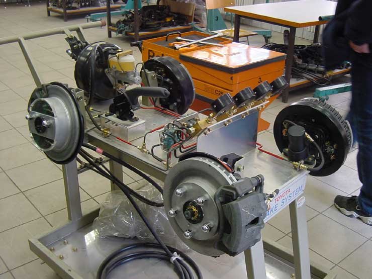 7404_70486_1000x700.jpg | Vezess | Vezess A ma használatos féktípusok működését javítást ismerhetik meg a tanulók a képen látható padon