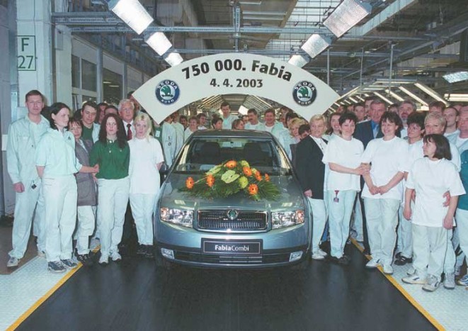 Elkészült a 750 ezredik Skoda Fabia