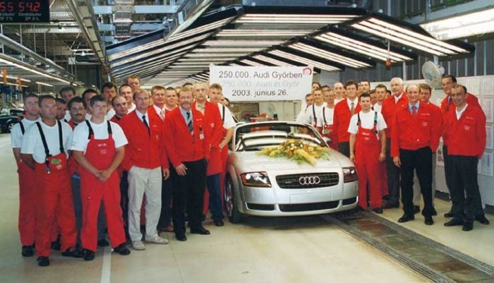250 ezer Audi Győrből