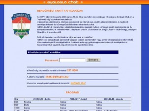 Rendőrökkel chatelhetünk