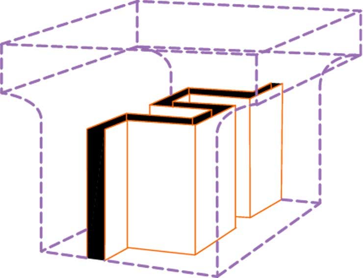 A zegzugos összefüggő lamella csökkenti a mintázati elemek mozgékonyságát