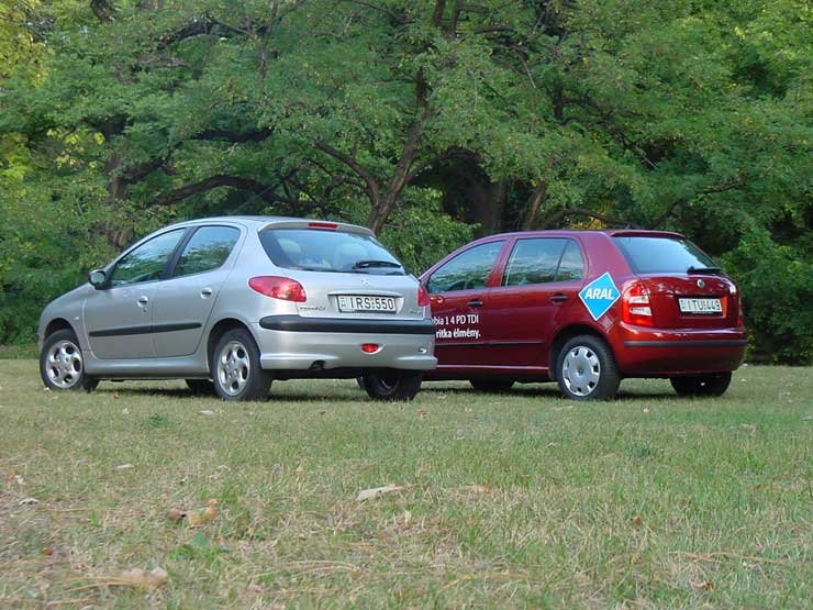 Összehasonlító teszt: Peugeot 206 1.4 HDi – Skoda Fabia 1.4 TDI 18