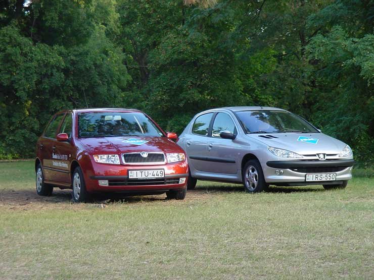 Összehasonlító teszt: Peugeot 206 1.4 HDi – Skoda Fabia 1.4 TDI 20