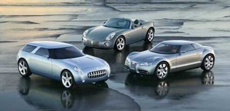 6683_64534_1000x700.jpg | Vezess | Vezess Három autó egy alapra: balról a Chevrolet Nomad, középen a Pontiac Solstice, jobbra a Saturn Curve. Mindhárom a Kappa padlólemezre épül