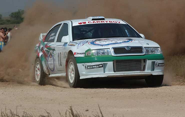 Herczig Norbert könnyedén barátkozott meg a WRC-vel, csak a kipufogó csonk törése miatt nem volt esélye a harmadik helyre  Fotó:Mediafoto.hu