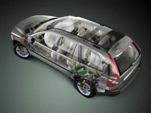 V8-as motor az XC90-ben