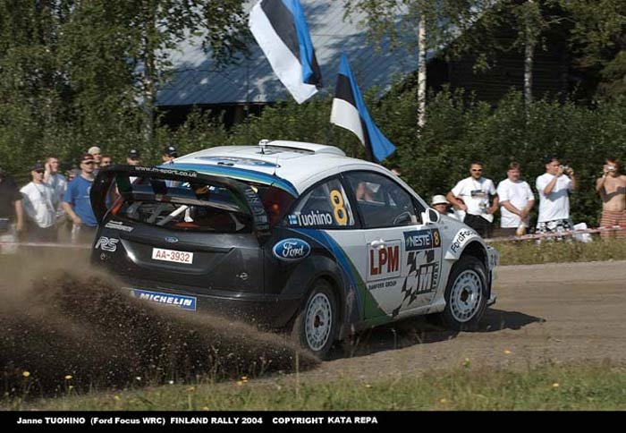 Jó választás volt a Ford részéről Tuohino, sokáig még Martinnál is gyorsabb volt, az észt csak a nap végén tudta megelőzni 
