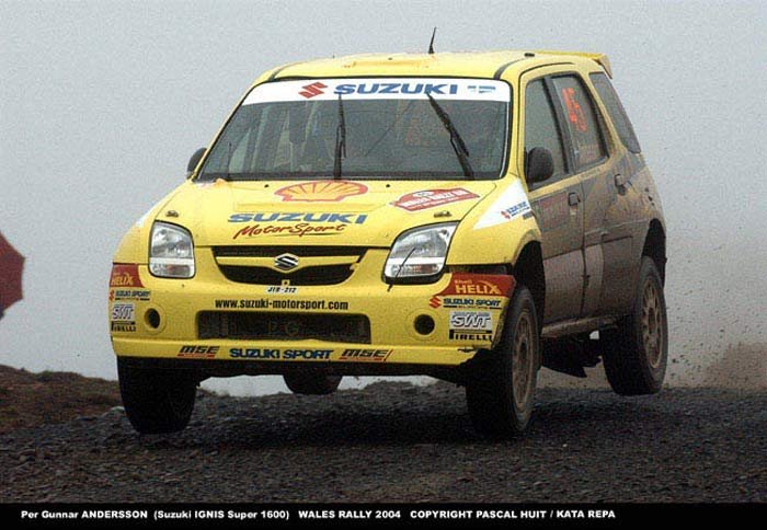 P. G. Andersson nem tudta folytatni a versenyt, mert elment a fék az Ignisről