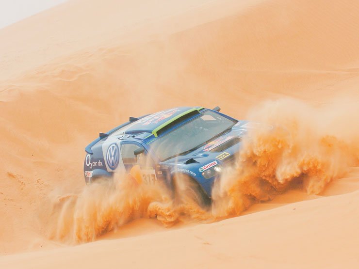 Jutta Kleinschmidt a harmadik helyen áll az összettben