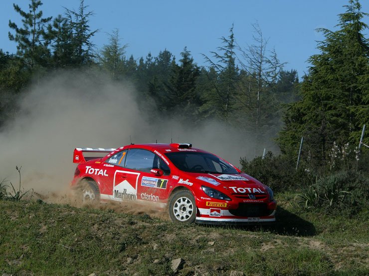 Marcus Grönholm rosszul mérte fel, hogy autója hogyan fordul majd murva gumikkal aszfalton, leesett az útról