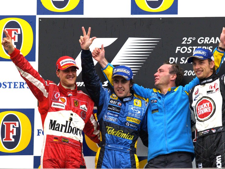 Alonso győzött, de Schumacher is nyert - San Marinó Nagydíj