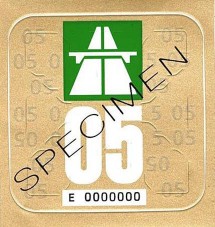 Nem ragad az autópálya-matrica