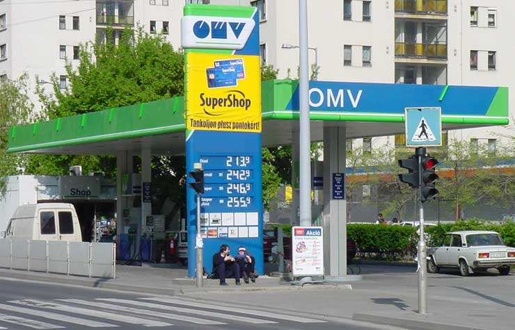 Az OMV, az Agip és a Shell a legdrágább kutak közé tartozik