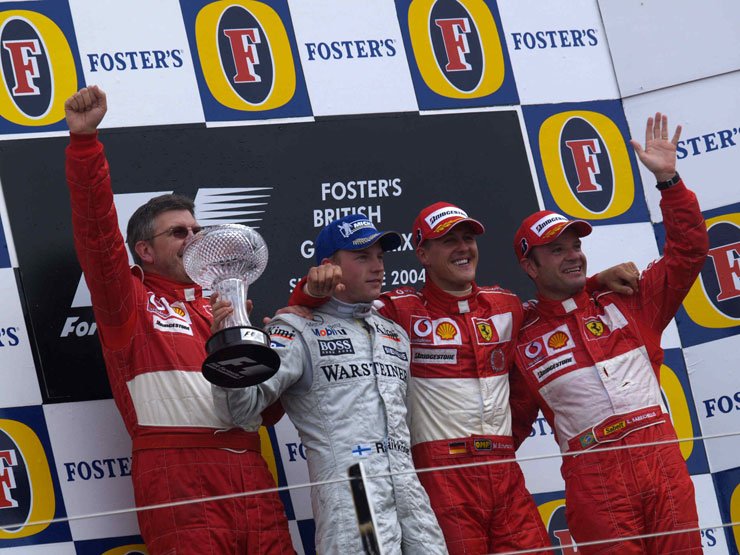 Évek óta Ferrari sikerek jellemzőek Silverstone-ban, de Räikkönen is eredményes volt itt