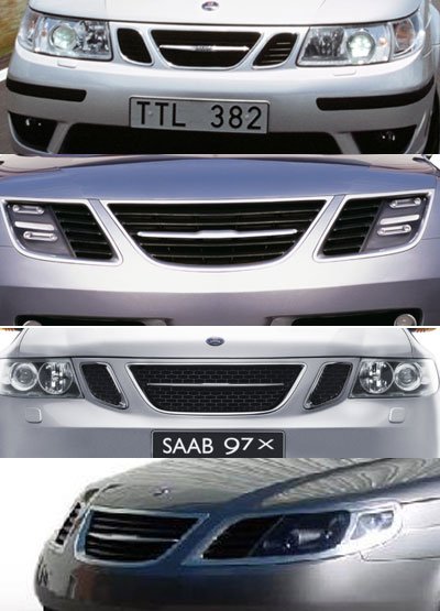 A megújult 9-5 a 9-X tanulányautón leleplezett, majd a 9-7X-en bevezetett újfajta hűtőmaszkkal készül